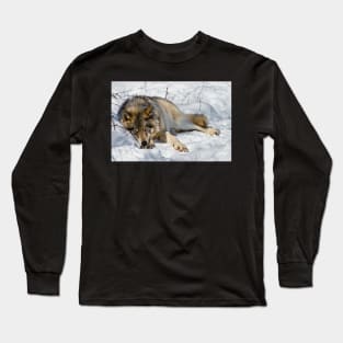 Gray Wolf Long Sleeve T-Shirt